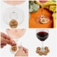 thumbnail image 2 of 18 piezas de corcho en blanco para copas de vino, identificadores de bebidas para bodas., 2 of 6