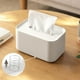thumbnail image 4 of HaoXun Sturdy Plastic Tissue Box Cover Organizer for Bathroom, Kitchen, Bedroom – Waterproof, Durable Storage Solution with Easy Refill, White (18.7x11.7x7.2cm), 4 of 6