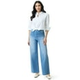 thumbnail image 4 of Gloria Vanderbilt Swan Series Women's Wide Leg Patch Pocket Jeans, Sizes 2-18, 4 of 4