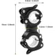 thumbnail image 2 of CHAO Piezas Clip de Soporte de Luz de Bicicleta Soporte de Linterna de Bicicleta Blanco y Negro Soporte de Antorcha de Bicicleta Ajustable Giratorio de 360° y Ajuste Flexible y Elástico para Soporte d, 2 of 5