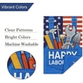 thumbnail image 5 of Labor Day Garden Flag 12x18 Double Sided Vertical Burlap Small USA Yard House Banner Outdoor Patriotic Decoration Only Flag, 5 of 6