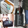 thumbnail image 2 of 2PCS Luggage Tags, Privacy Cover ID Label with Stainless Steel Loop and Address Card for Travel Cruise Bag Suitcase, Emerald Marble, 2 of 7