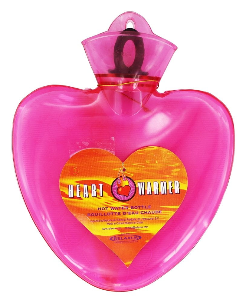 Relaxus Hot & Cold Heart Warmer Water Bottle Pink by