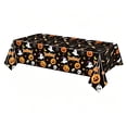 thumbnail image 2 of Halloween Tablecloth,Halloween Decorations, 54x108 Inch Disposable Plastic Table Cover for Rectangle,Pumpkin Spider Ghost Table Cloth for Home Indoor Outdoor Birthday Party Supplies (Black), 2 of 7