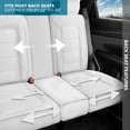 thumbnail image 7 of Motorbox Classic Edition Seat Covers, Full Set Faux Leather Seat Covers for Cars Trucks Vans SUV, Semi Custom Fit Car Seat Covers Front & Back Seats Covers, Automotive Interior Cover - White, 7 of 7