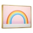 thumbnail image 2 of Designart "Respite In Minimalism Rainbows" Minimalism Floater Framed Canvas Wall Art, 2 of 5