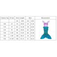 thumbnail image 2 of 【Uhome】10Pcs Princess Mermaid Costume Ariel Dress for Grils Birthday Party Halloween Cosplay Suit 3-10 Years, 2 of 7