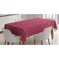 thumbnail image 1 of Ambesonne Aztec Tablecloth Rectangular Table Cover, Hippie Oriental Design, 60"x84", Multicolor, 1 of 3