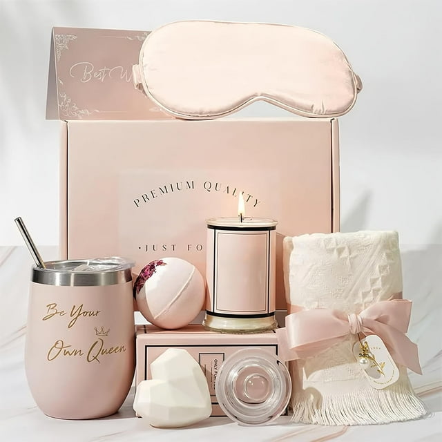 Regalos para Mujeres,kit spa,kit de baño,set de regalo,regalos para novia,mamá,Regalos festivos (Rosa Clara)