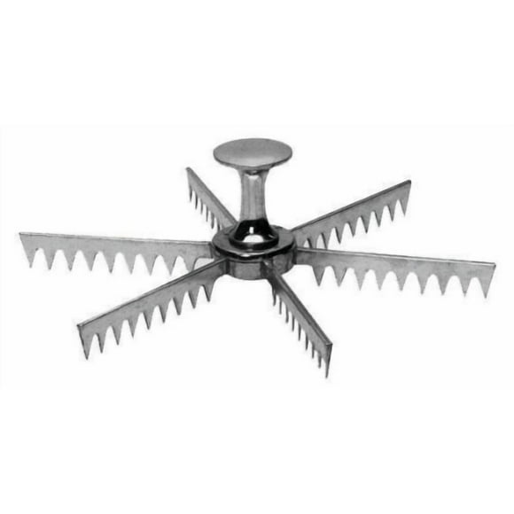 Johnson-Rose Polished Cast Aluminum Pie Marker 6 Cuts