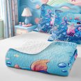 thumbnail image 4 of Manfei Sealife Axolotl Bed Spread Queen,Kawaii Animals Pattern Queen Coverlet Set,3pcs,1 Quilt and 2 Pillowcases, 4 of 7
