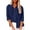 #01Navy, variant on yoeyez Womens Cotton Linen Button Down Shirts Long Sleeve Lapel Solid Color Tops Breasted Pleated Casual Shirt Top with Pockets Blue S