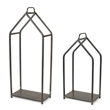 

Melrose Firewood Frame (Set of 2) 15.5 L x 31.5 H 17.25 L x 43.5 H Iron