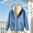 thumbnail image 4 of YTCAMLO Men's Winter Warm Sherpa Lined Zip Up Sweatshirt Fleece Jacket Hoodies Outerwear, 4 of 5