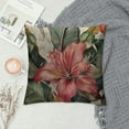 thumbnail image 2 of BCIIG Flower Leaf Maximalism Graphic Decorative Cushion Throw Pillow Cover for Home Couch Living Room Bed Sofa - High-Quality Square 1PC 22x22in, 2 of 5