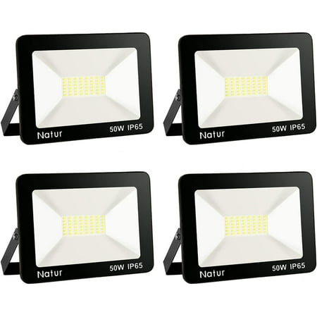 

4 Pack 50W Projecteur Led Eclairage Extérieur Led Ip65 Spot Led Extérieur Blanc Froid (6000K) Projecteur À Led Lumières D Inondation.Pour Éclairage Public Garage Jardin