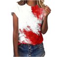 thumbnail image 5 of Virmaxy Haut à Manches Courtes Imprimé Halloween 2024 pour Femmes, Col Rond, Multicolore-26 S, 5 of 5