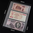 thumbnail image 3 of Billetes De Dinero, Papel, Dinero, Página De Álbum, Fundas De Soporte Para Coleccionar, Hoja De Hojas Sueltas De 3 Ranuras, Protección De Álbum 10 Uds. Vogacara HA022674-00, 3 of 5