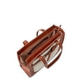 thumbnail image 2 of Time and Tru Women's Kara Contemporary Satchel Tote Handbag, Cognac, 2 of 5