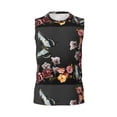 thumbnail image 6 of Lsque Butterfly with Fowers Print Men's Cotton Blend Sleeveless Muscle Shirts (S-3XL)- Moisture Wicking, Odor Protection, UPF 30+,X-Large, 6 of 8