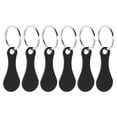 thumbnail image 2 of 6 pcs Shopping Trolley Tokens Stainless Steel Key Ring Shopping Cart Trolley Tokens, 2 of 6