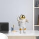 thumbnail image 5 of Figuras de astronauta para niños, estatuas de astronautas, adornos, 9 figuras de mesa de acción, manualidades, regalo, 5, 8, decoración de astronautas para niños vivos Posición dorada, 5 of 8