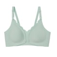 thumbnail image 4 of Bras for Women,Seamless Nursing Bra with Lace Detail and Front Double Opening Clasp for Maternity Postpartum Breastfeeding Comfort,Sports Bras for Women,Green,XL, 4 of 4