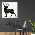 thumbnail image 4 of Epic Art 'Deer in Black' by Cindy Jacobs, Acrylic Glass Wall Art, 36"x36", 4 of 8