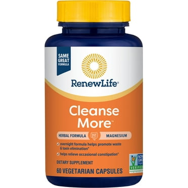 Cleanse More Dietary Supplement | 60 Capsules | by Renew Life
