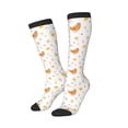 thumbnail image 2 of Daiia Sports Socks Funny Chicken Printed Novelty Crew Socks for Men Women Knee High Socks Cotton Socks Soft & Breathable Support Unisex Socks, 2 of 9