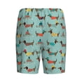 thumbnail image 2 of Lsque Dachshund Dog Puppy Mens Sleep Pajama Shorts,Short Pajama Pants, Cotton Ultra-Soft Knit-X-Large, 2 of 9