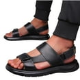 thumbnail image 4 of CQONEPT Men's Sport Hiking Sandals with Arch Support Lightweight Midsole Outdoor Beach Water Sandal Black Size 10, 4 of 7