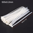 thumbnail image 5 of Uxcell PA66 20 inch 0.2 inch White Nylon Cable Ties Self Locking Zip Ties 50 Pack, 5 of 5
