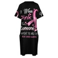 thumbnail image 4 of I Wear Pink For Some Breast Cancer Awareness Loose Pocket Dress women long dresses wedding dresses for woman, 4 of 6