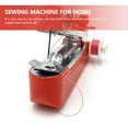 thumbnail image 2 of WHAMVOX 2Pcs Red Small Sewing Machine Portable Handy Convenient High Performance Professional Sewing Tool, 2 of 8