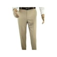 thumbnail image 2 of Mens MANTONI Flat Front Pants All Wool Super 140's Classic Fit 40901 Beige, 2 of 5