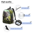 thumbnail image 5 of Daiia Daisy Koala Vintage Canvas Backpack for Men and Women ,Hiking Backpack,Travel Laptop Bag for School,Large Capacity Backpack-Small, 5 of 8