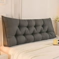 thumbnail image 3 of BKER Triangular Headboard Pillow Bolster Cushion For Bed Backrest Support Comfortable Decorative Room Sofa Chair Soft Polyester Filling 120x50cm, 3 of 3