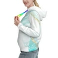 thumbnail image 2 of Lsque Gold Lines Marble Watercolor Pattern Casual Women's Hoodie,Hooded Sweatshirt with Kangaroo Pocket,Pullover Hoodie with Eye-catching Drawstrings-X-Large, 2 of 7