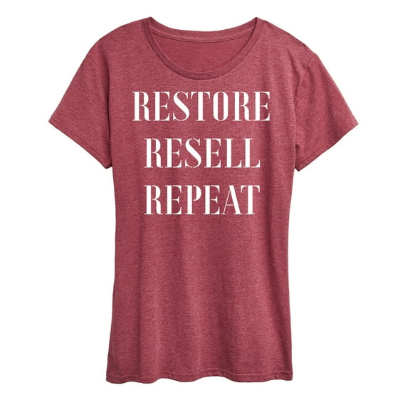 Instant Message - Restore Resell Repeat - Women's Short Sleeve Graphic T-Shirt