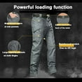 thumbnail image 3 of Men's Tactical Cargo Pants, Waterproof Quick Dry Stretch Work Pants, Multi-Pocket Lightweight Hiking Trousers for Outdoor, 3 of 11