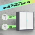 thumbnail image 5 of INTERGREAT Metal Storage Cabinets with Lock, 36" Lockable Office Storage Cabinet with 2 Doors and 2 Adjustable Shelves,Locking Cabinet for Home, School, Office, Garage (Double Grey), 5 of 16