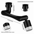thumbnail image 4 of Faucet aerator swivel 1080+360 degrees, black color., 4 of 5