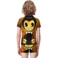 thumbnail image 3 of Bendy And The Ink Machine Boys Two Piece Rash Guard Swimsuits Kids Short Sleeve Swimwear Sets Bathing Suit, 3 of 7