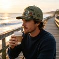 thumbnail image 2 of SHJHENG Parks Adventure Collection Baseball Cap Vintage Wildlife Graphic Trucker Hat Outdoor Nature Scene Embroidered Hat With Bear, 2 of 5