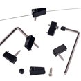 thumbnail image 2 of GAXIRE Repuesto De De Cuerdas Metálico Negro Compatible Con Puente Trémolo Guitarra Eléctrica, 2 of 8