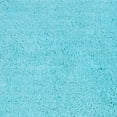 thumbnail image 5 of Home Weavers Allure Bathroom Rug Toilet Lid Seat Cover, Elastic Edges, 100% Cotton Soft Universal Fit for Standard Round Elongated Bath Room Bowl Lids, Washable, 18"x18" Toilet Lid Cover, Turquoise, 5 of 8