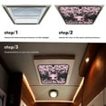 thumbnail image 7 of XYZCANDO Axolotl RV Skylight Cover Floral Camper Window Cover Foldable RV Window Shade Blackout Window Cover Sunproof UV Rays Protection Camper Trailer Fan Vent Cover RV Accessories Black, 7 of 7