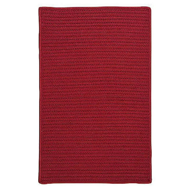Colonial Mills Rug H578R024X096S Simply Home Solid - Sangria 2 ft. x 8 ft. Braided Rug