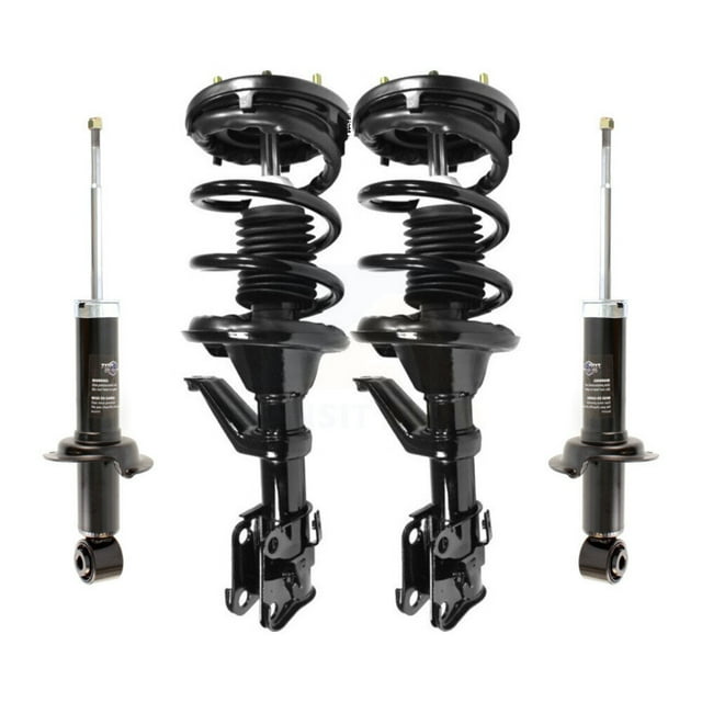 Transit Auto Front Rear Complete Suspension Shocks Strut and Coil Spring Mount Assemblies Kit for Car 2002-2006 Honda CR-V Excludes England Made Production with VIN 'SHSRD' Left Right Side K78M-100341